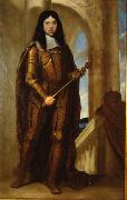 Guido Cagnacci Kaiser Leopold I. (1640-1705) im Kronungsharnisch oil